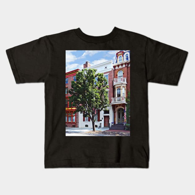 Harrisburg PA - N Front Street Kids T-Shirt by SusanSavad